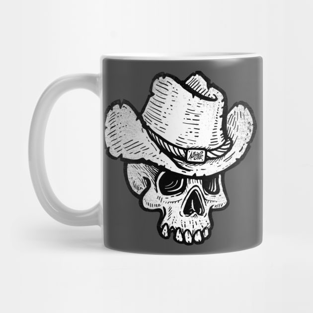 Texan Gothic Cowboy Skull by BradAlbright